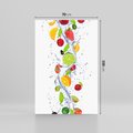 Obraz na płótnie 70x100 - Kulinarne Inspiracje - owoce, woda