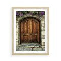 Plakat w ramie 50x70 - Tajemnicze stare drzwi - stare, drzwi - rama drewno