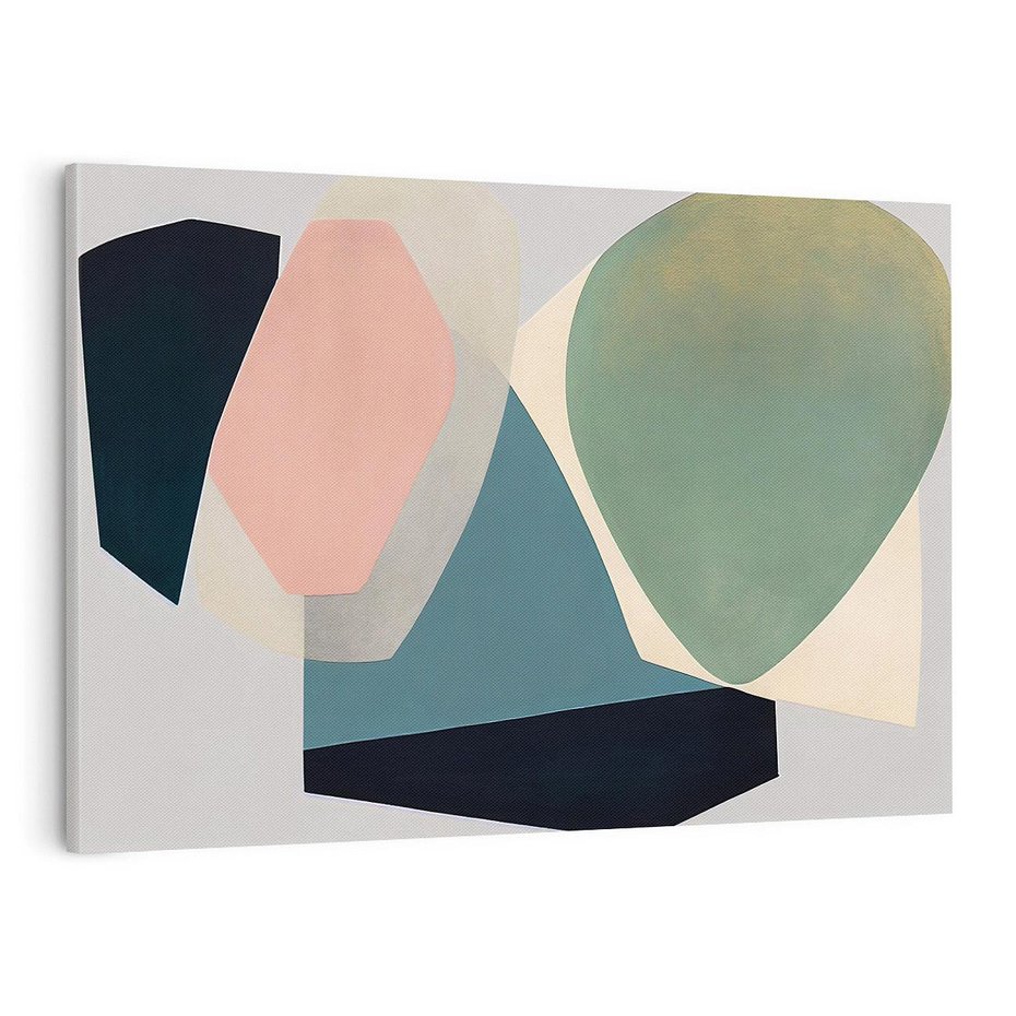 Obraz na płótnie 120x80 - Szare Tło Plam - abstrakcyjne plamy, kształty