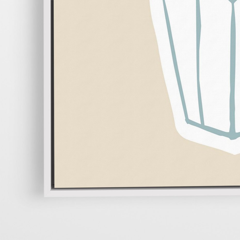 Obraz w ramie 80x120 - Bezgraniczne Marzenia - nowoczesna kompozycja, liście monstery w wazonie - rama biała