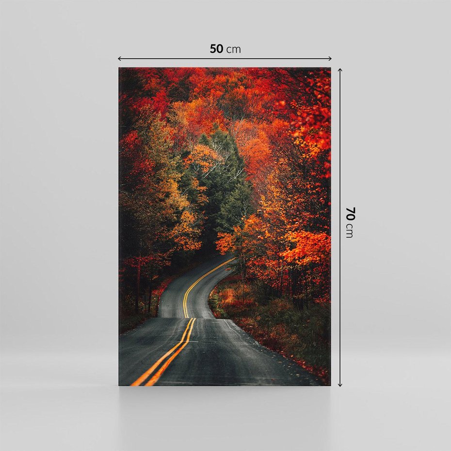 Obraz na płótnie 50x70 - Jesienne Podróżowanie - fotografia, jesień