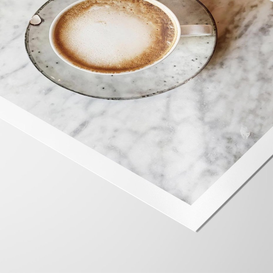 Plakat bez ramy 50x70 - Kawa w Perfekcji - kawa w filiżance, cappuccino