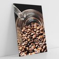 Obraz na płótnie 50x70 - Kawa ziarna pełne aromatu - kawa, ziarna