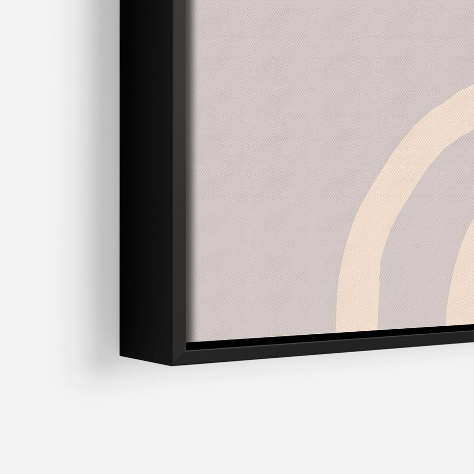 Obraz w ramie 50x50 - Wystylizowana Rewolucja - minimalistyczny obraz, nowoczesny - rama czarna