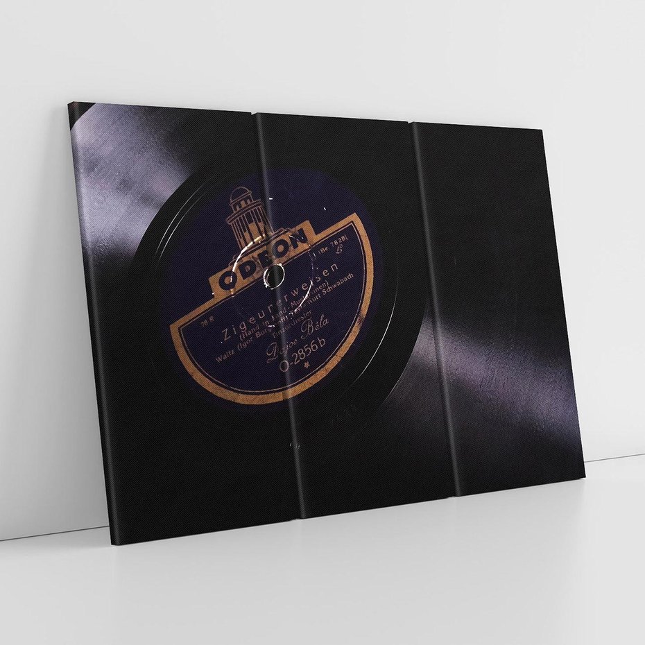 Obraz na płótnie 120x80 - Płyta Vinyl - Muzyka Retro - płyta, vinyl