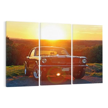 Obraz na płótnie 120x80 - Moc i elegancja - Ford Mustang, samochód
