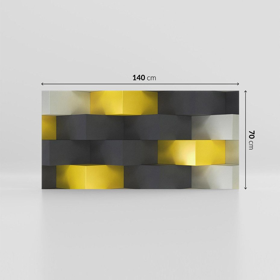 Obraz na płótnie 140x70 - Gry kolorów - abstrakcja, 3d