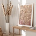 Plakat w ramie 30x40 - Suche Trawy w Wyjątkowym Stylu - suche trawy, boho styl - rama drewno