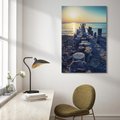 Obraz na płótnie 70x100 - Zachód Słońca nad Morzem - morze, zachód
