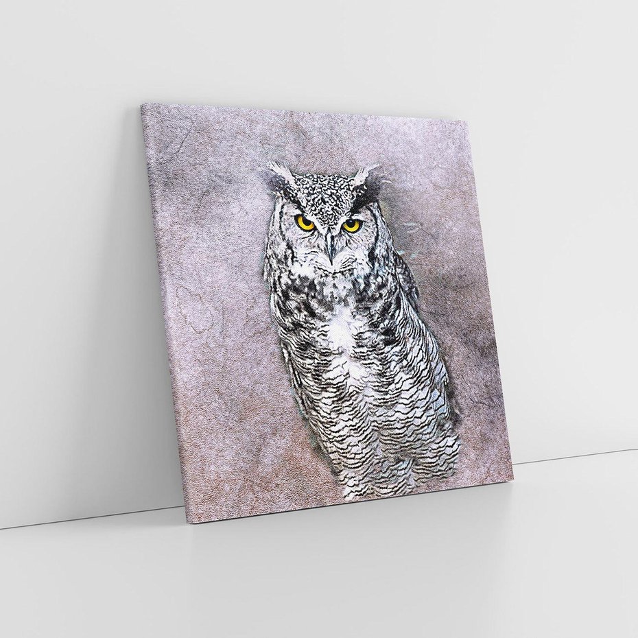 Obraz na płótnie 80x80 - Sztuka abstrakcyjna: Pies - sowa, sztuka