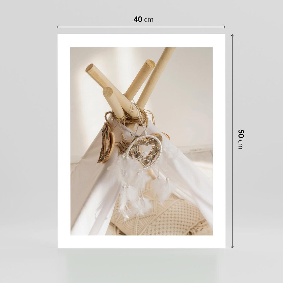 Plakat bez ramy 40x50 - Oaza Swobodnego Stylu - boho, tipi