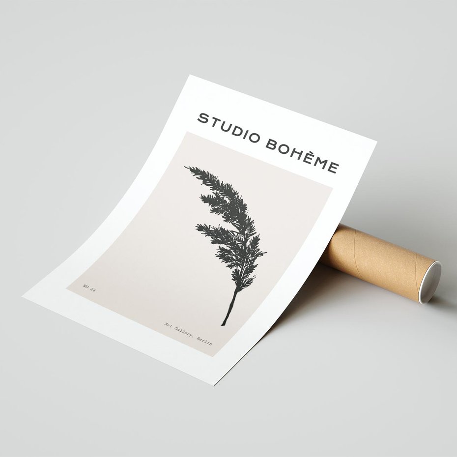 Plakat bez ramy 30x40 - Boho Refrakcje Przestrzeni - boho plakat, roślina