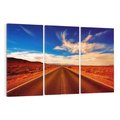 Obraz na płótnie 120x80 - Przygoda na pustynnej drodze - droga, pustynia