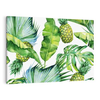 Obraz na płótnie 100x70 - Oaza Natury - liście, tropikalne