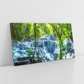 Obraz na płótnie 120x60 - Meksykański wodospad w lesie - wodospad, las