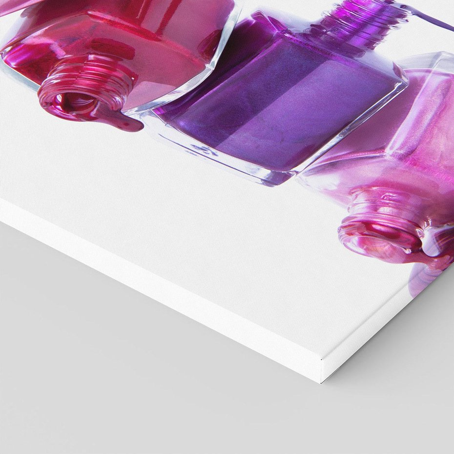 Obraz na płótnie 70x70 - Kolorowe Paznokcie - lakiery, do paznokci