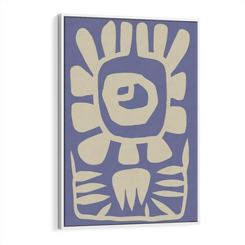 Obraz w ramie 80x120 - Widok Abstrakcyjny - skandynawski styl, plakat - rama biała