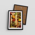 Plakat w ramie 30x40 - Smakowy Zmysł - przyprawy, kuchnia - rama czarna