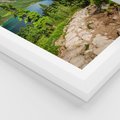 Plakat w ramie 40x50 - Jezioro górskie: harmonia natury - jezioro, góry - rama biała