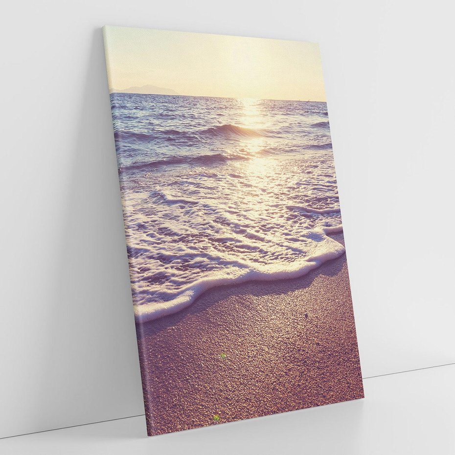 Obraz na płótnie 80x120 - Plaża: błogie chwile nad morzem - plaża, morze