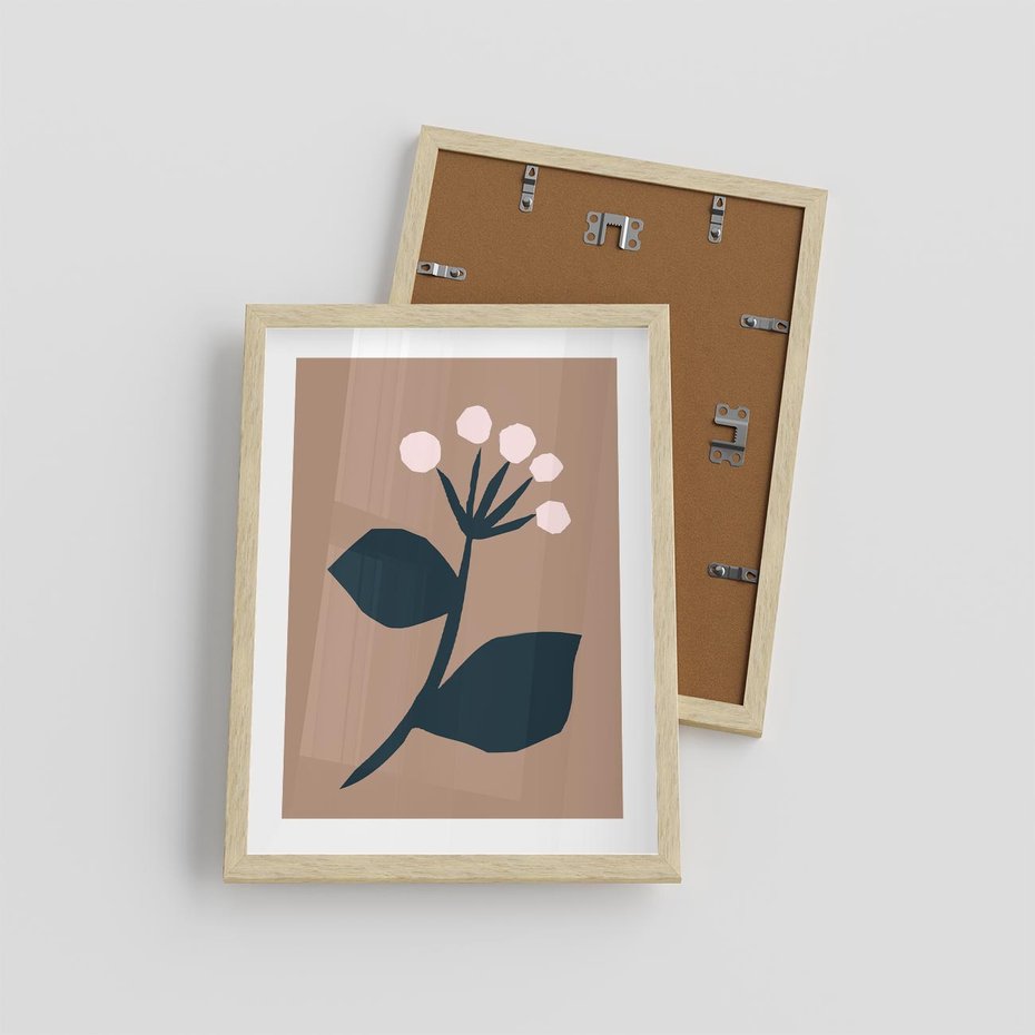 Plakat w ramie 30x40 - Rozbijające Granice - abstrakcyjny obraz, plakat - rama drewno