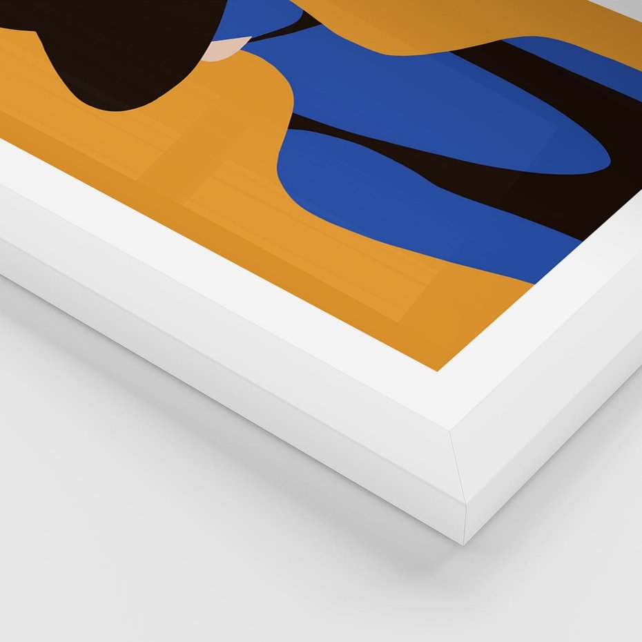 Plakat w ramie 30x40 - Zaklęte Zniknięcie - sztuka nowoczesna, plakat - rama biała