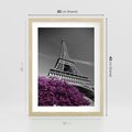 Plakat w ramie 30x40 - Urok Eiffla w Paryżu - Eiffla, Paryż - rama drewno