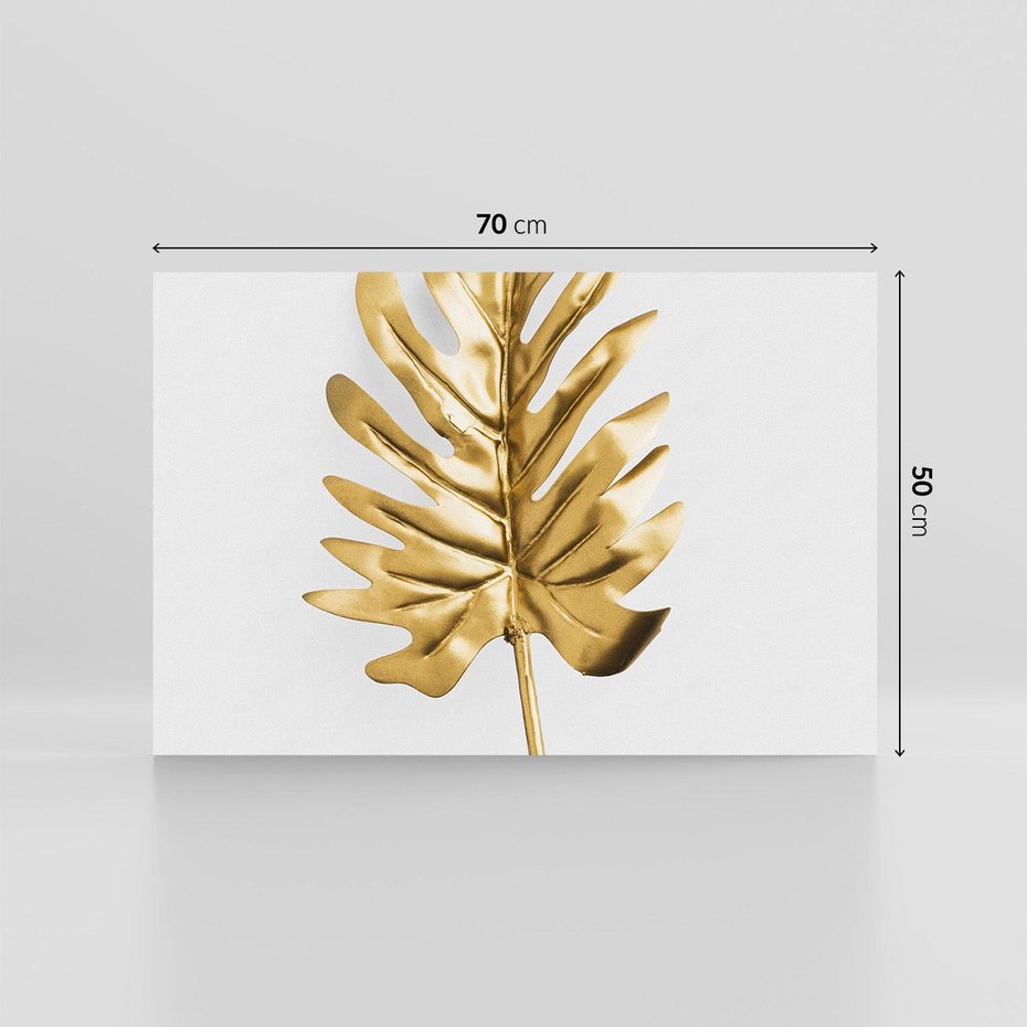 Obraz na płótnie 70x50 - Ponadczasowy Urok - złote, liście