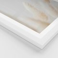Plakat w ramie 40x50 - Biały Spokój - białe trawy, suche trawy pampas - rama biała