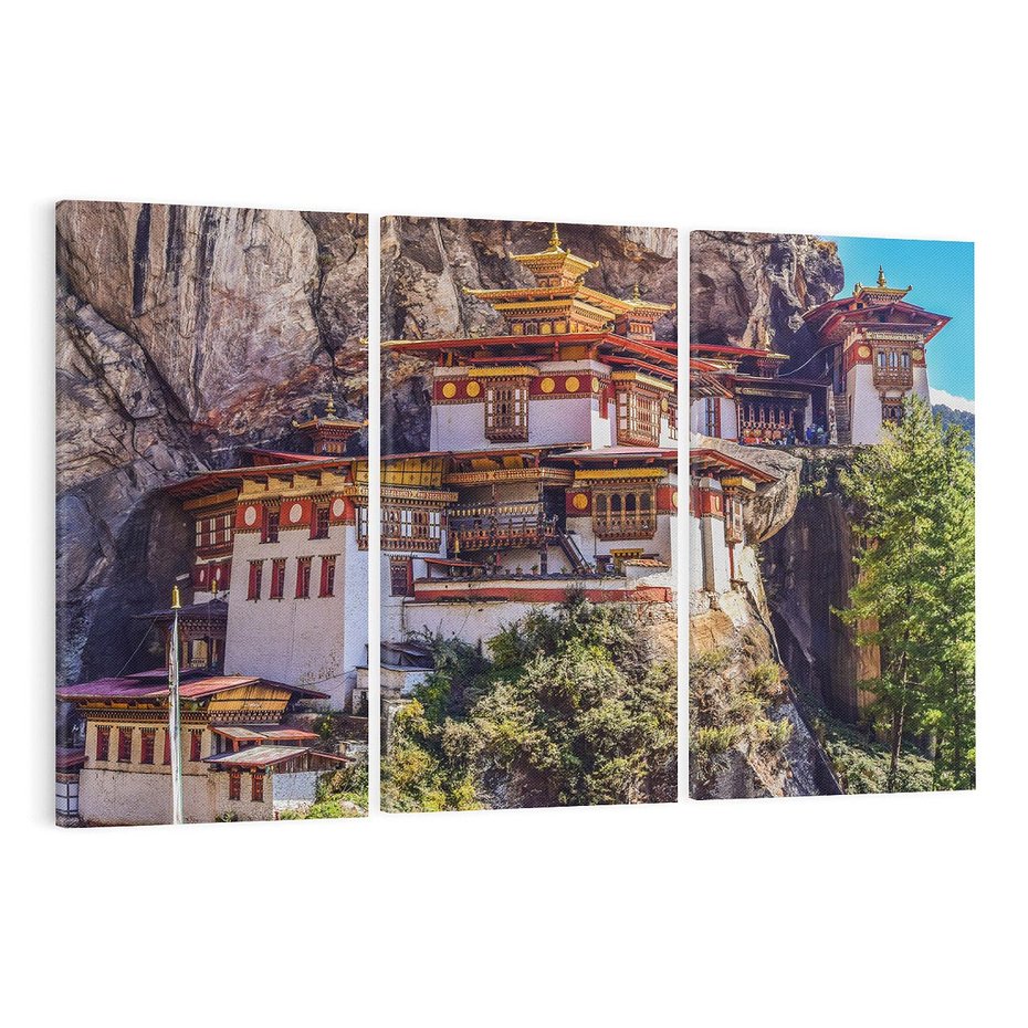 Obraz na płótnie 120x80 - Architektura Azji: Harmonia i Majestat - architektura, Azja