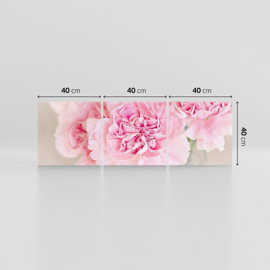 Obraz na płótnie 120x40 - Kwiatowe Rytmy - kwiat, kwiaty