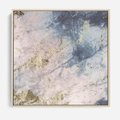 Obraz w ramie 50x50 - Luksusowa Dekoracja - marmur, złoto - rama drewno