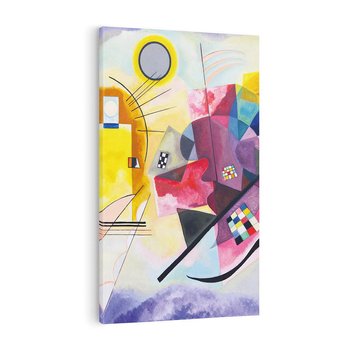 Obraz na płótnie 80x120 - "Żółty-Czerwony-Niebieski" Wassily Kandinsky - Reprodukcja - reprodukcja, obraz na płótnie