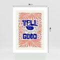 Plakat bez ramy 30x40 - Bezgraniczne Formy - nowoczesna typografia, liście
