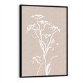 Obraz w ramie 50x70 - Harmonijne Mini Boho - minimalistyczny delikatny obraz, beżowe odcienie - rama czarna