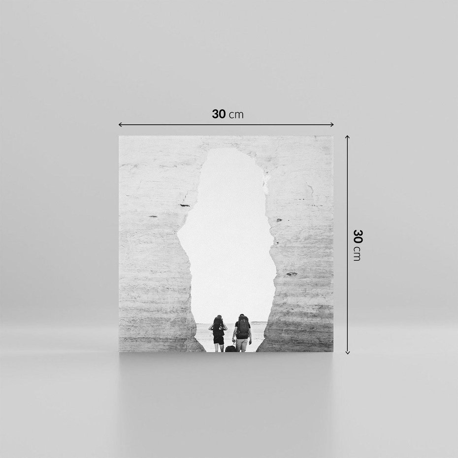 Obraz na płótnie 30x30 - Podróżna Eksploracja - Echa Przygody