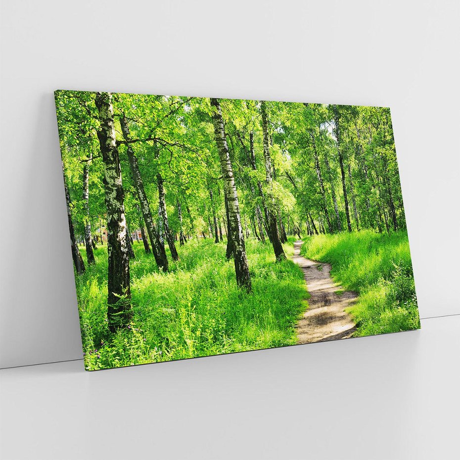 Obraz na płótnie 120x80 - odkryj piękno drzew - las, drzewa