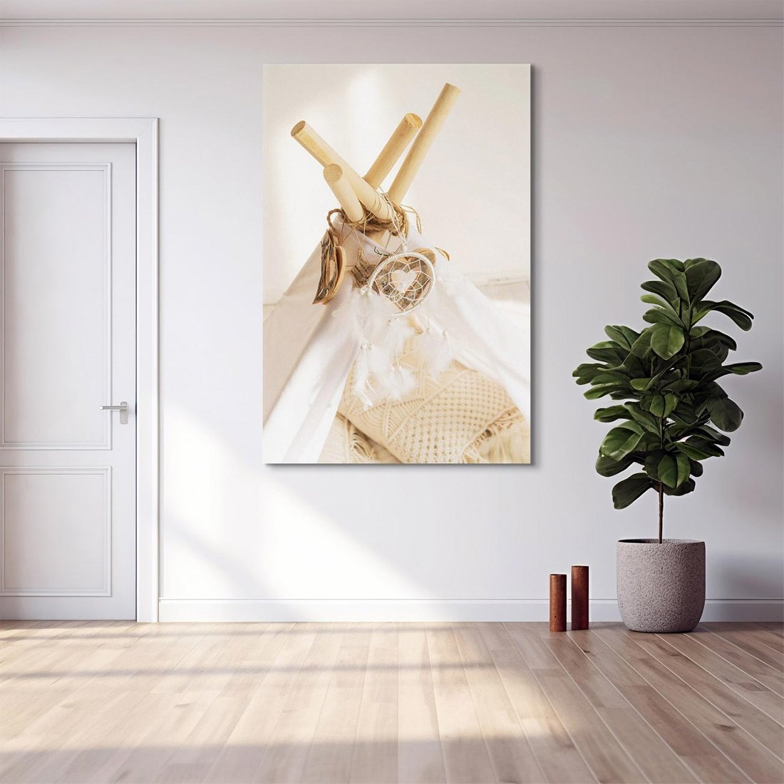 Obraz na płótnie 80x120 - Oaza Swobodnego Stylu - boho, tipi