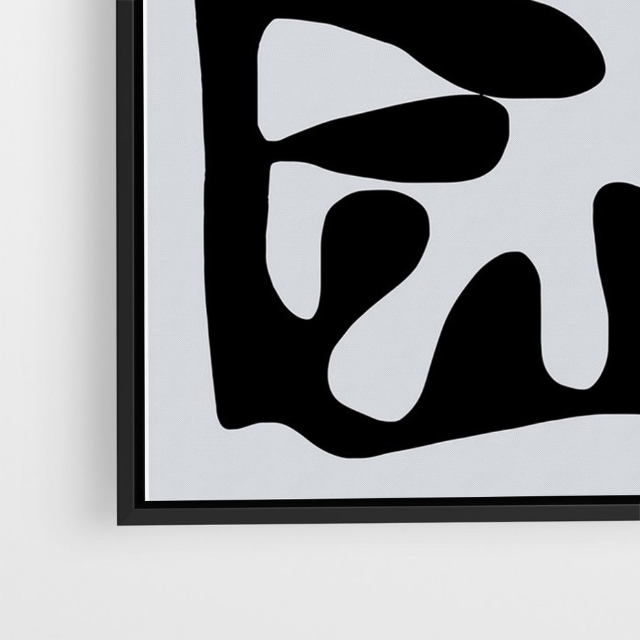 Obraz w ramie 50x70 - Taniec Kształtów - matisse, sztuka nowoczesna - rama czarna