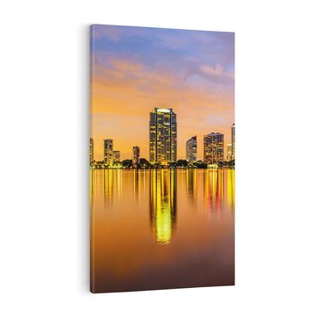 Obraz na płótnie 80x120 - miasto świateł - Miami, Floryda