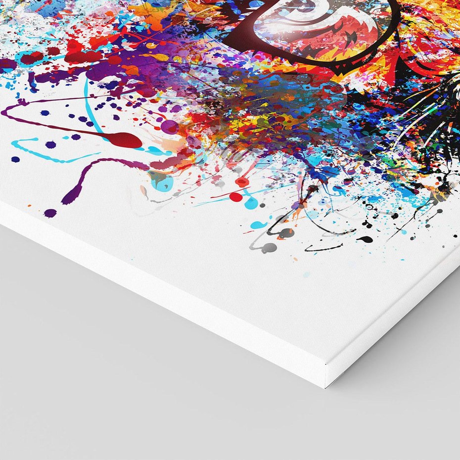 Obraz na płótnie 120x80 - Tygrys w graficznej oprawie - tygrys, grafika