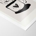 Plakat bez ramy 30x40 - Grafika Kubka w Czerni i Bieli - kubek, grafika
