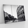 Obraz na płótnie 120x80 - Echa Historii - czarno biała fotografia, koloseum
