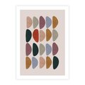 Plakat bez ramy 40x50 - Granice Boho - abstrakcyjny obraz, geometryczna kompozycja