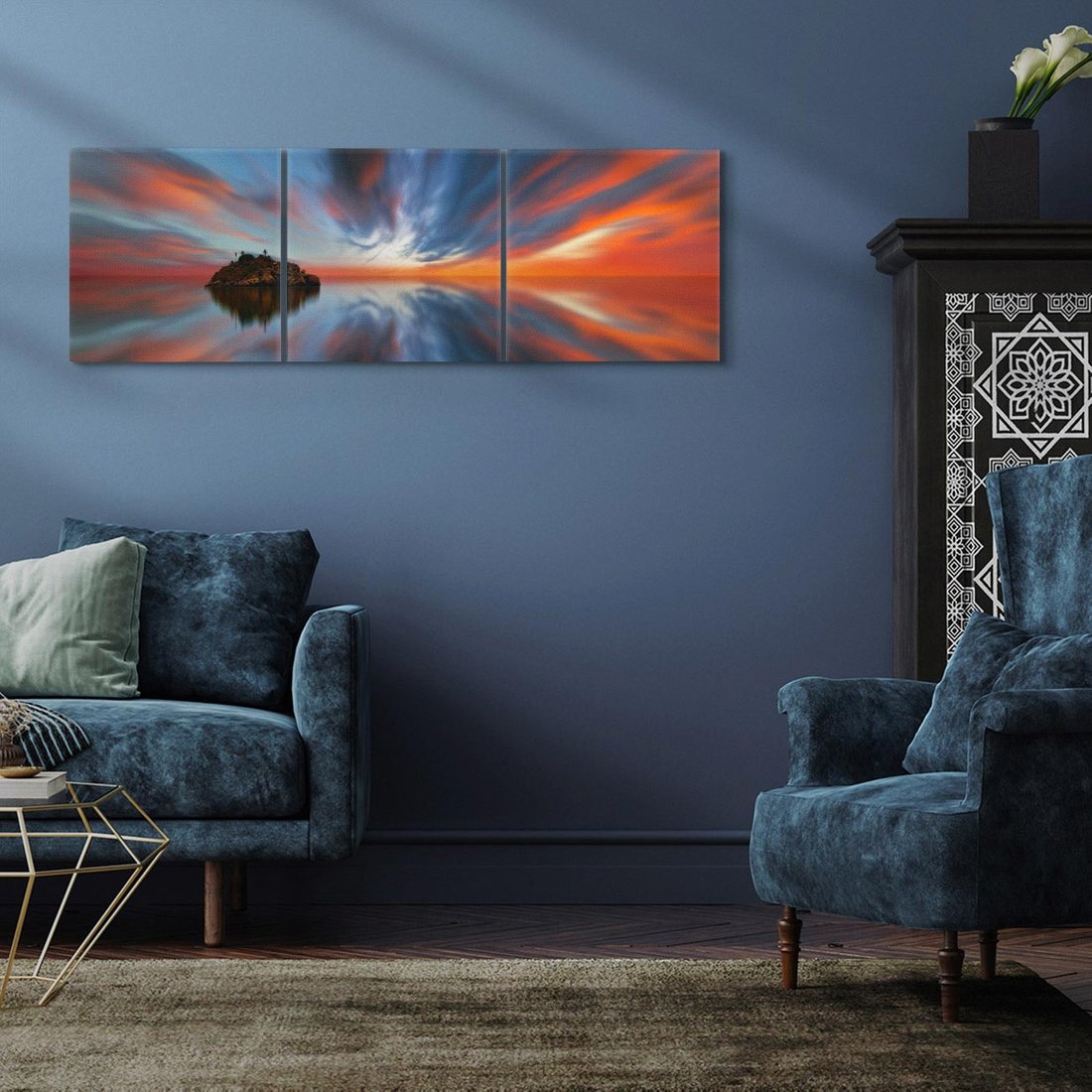 Obraz na płótnie 120x40 - Love - Sercem Do Ciebie - morze, woda