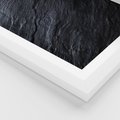 Plakat w ramie 50x70 - Kamienne tekstury w trójwymiarze - kamień, tekstura - rama biała