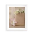 Plakat w ramie 40x50 - Elegancja W Prostocie - kwiaty, mnimalizm - rama biała