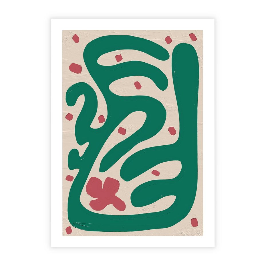 Plakat bez ramy 21x30 - Boho Widoki - abstrakcyjny obraz, plakat