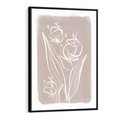 Obraz w ramie 70x100 - Pastelowe Nastroje - nowoczesny subtelny plakat, beżowy - rama czarna