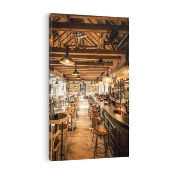 Obraz na płótnie 80x120 - Smak i styl - restauracja, architektura